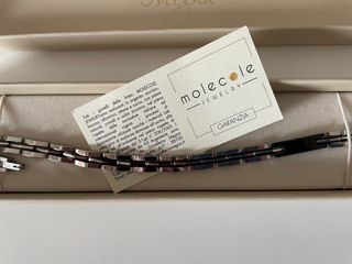 Bracciale uomo acciaio molecole nuovo