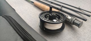 Cambo material de pesca mosca 