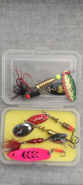 Cambo material de pesca mosca 
