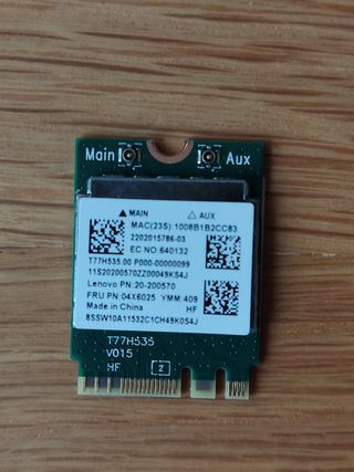 Tarjeta wifi para Lenovo G50 y similares 