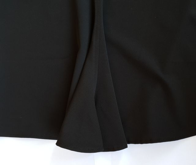 Gonna Midi Nera con Coda Vintage Anni 2000 Tg S