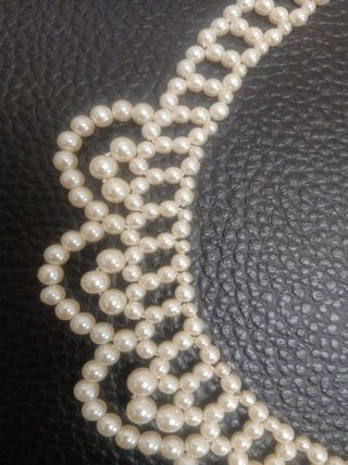 collar gargantilla de perlas