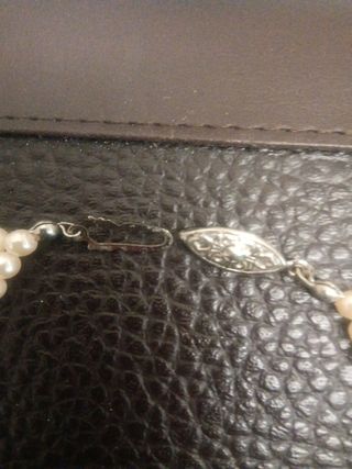 collar gargantilla de perlas