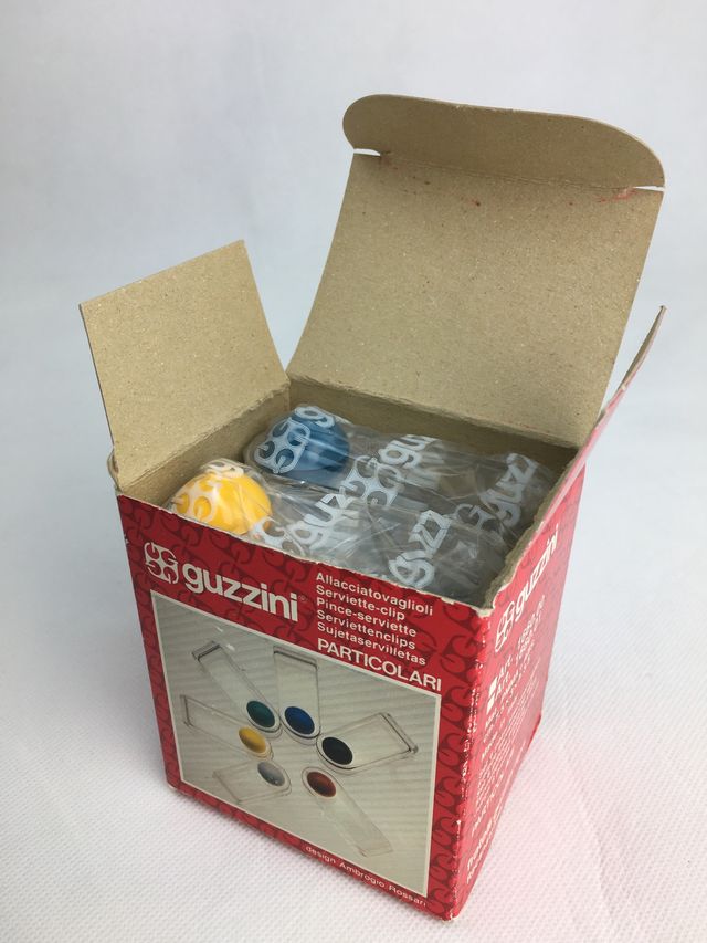 🟨 Guzzini vintage portatovaglioli design 80s