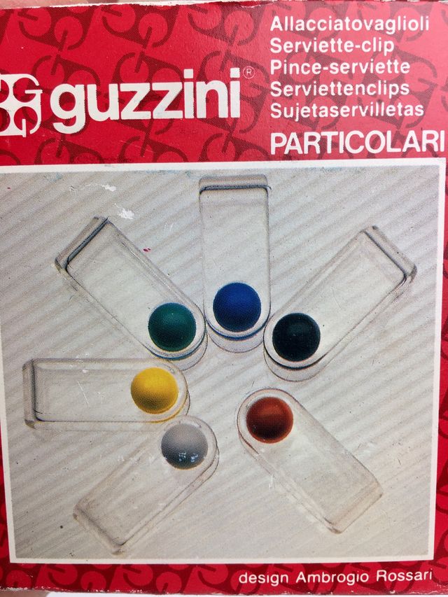 🟨 Guzzini vintage portatovaglioli design 80s