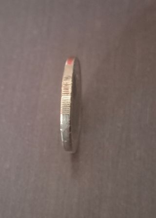 Moneda 1 Euro grave defecto de acuñación.