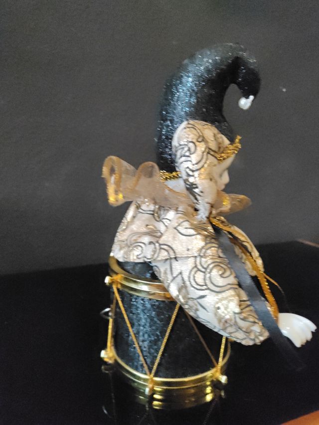 Caja de musica arlequín vintage automata