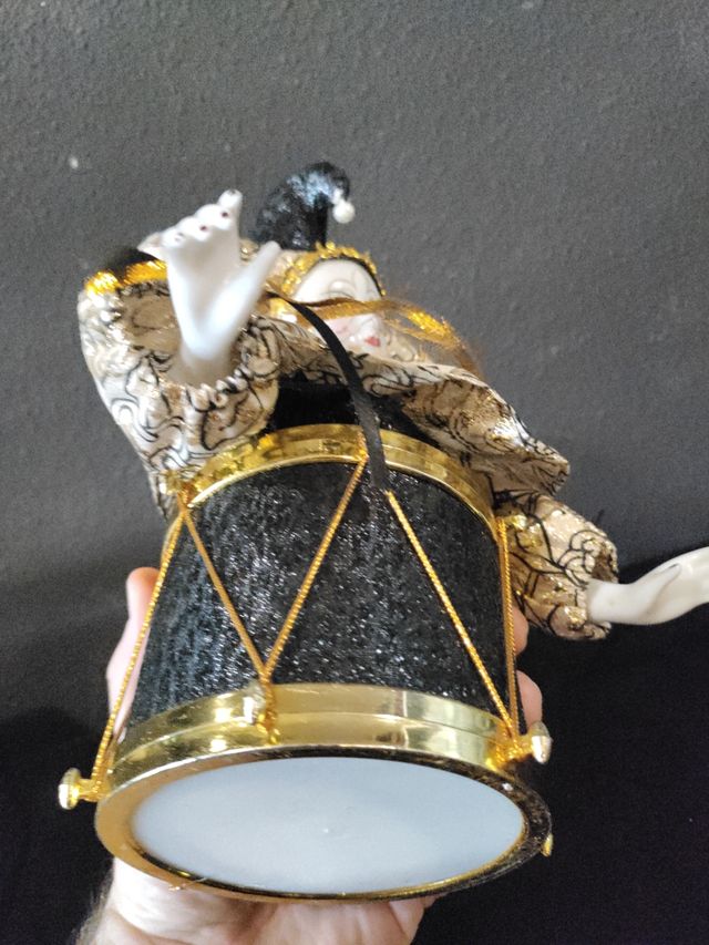 Caja de musica arlequín vintage automata