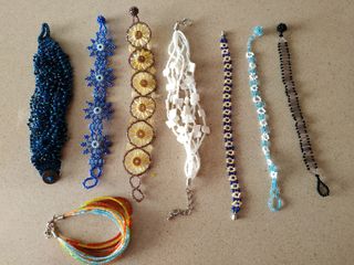 lote de pulseras de abalorios+regalo 
