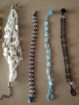 lote de pulseras de abalorios+regalo 