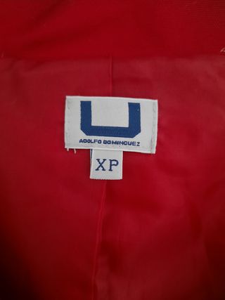 Parka roja Adolfo Domínguez U talla XS