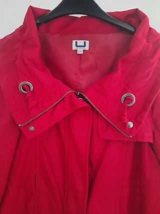 Parka roja Adolfo Domínguez U talla XS