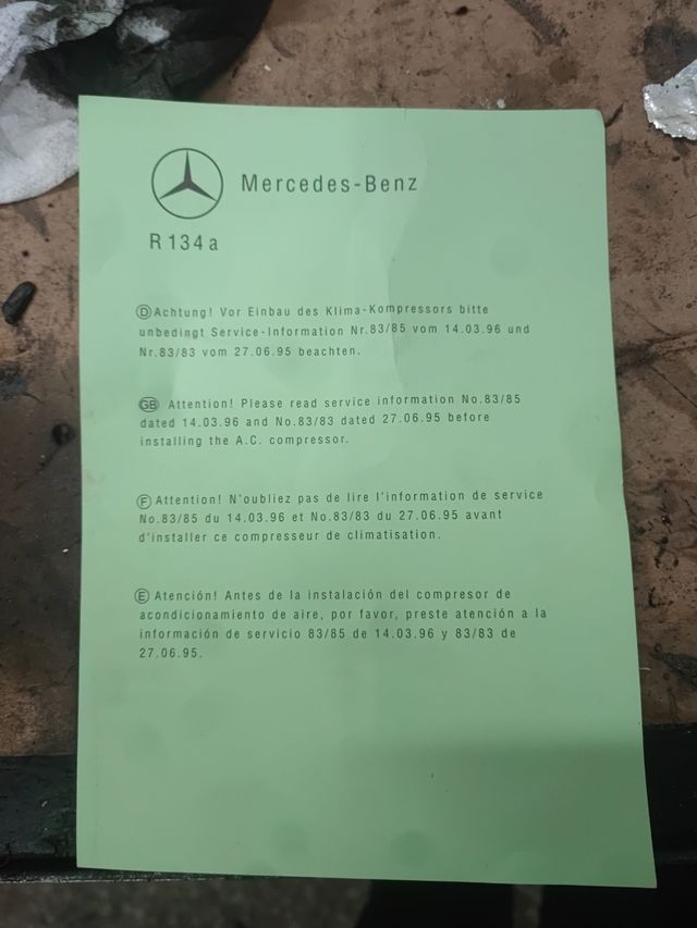 Compresor original de Mercedes a000230061180