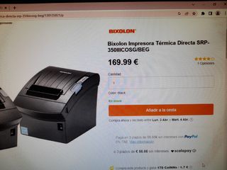 Impresora de ticket NUEVA SIN USO