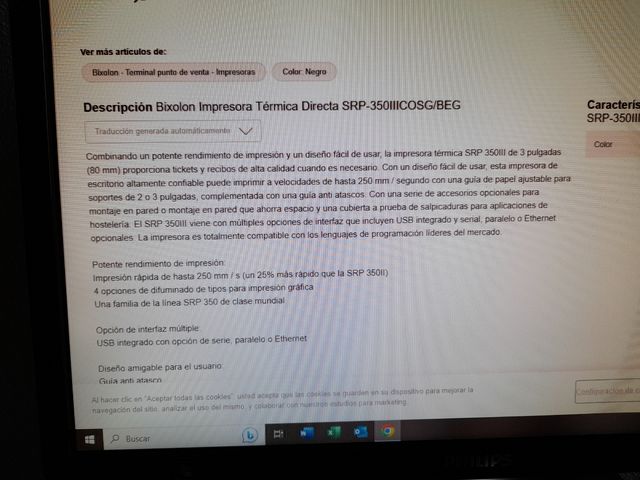 Impresora de ticket NUEVA SIN USO