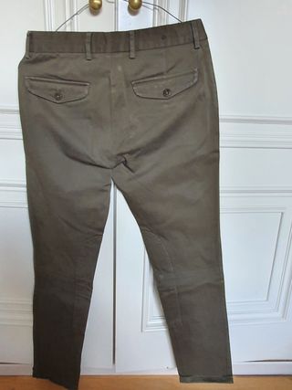 Pantalón pitillo chica verde caza Gant. T38