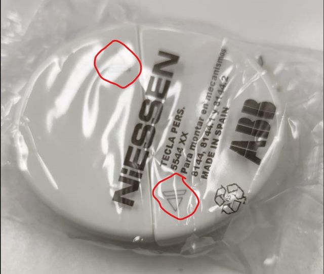 Material serie Tacto de Niessen en varios acabados