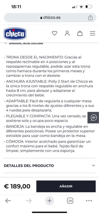 Trona Polly 2 start chicco
