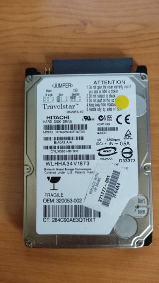 Ram, tarjeta wifi y hdd portatil.