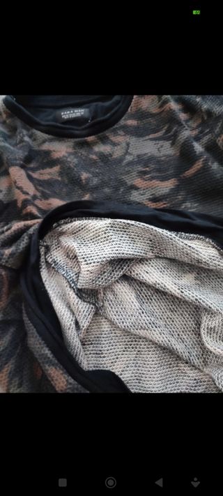 Zara sudadera camuflaje talla M