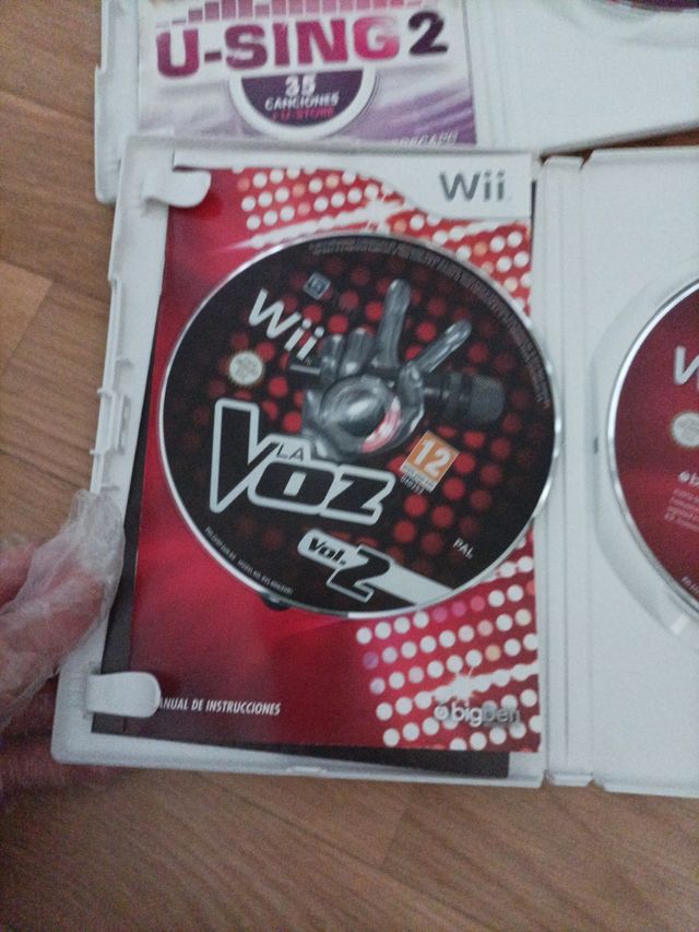 Lote 6 juegos microfono Wii cantar bailar