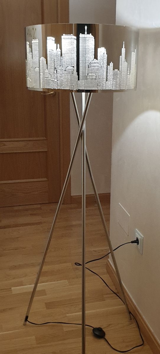 Lamparas metal Skyline New York.