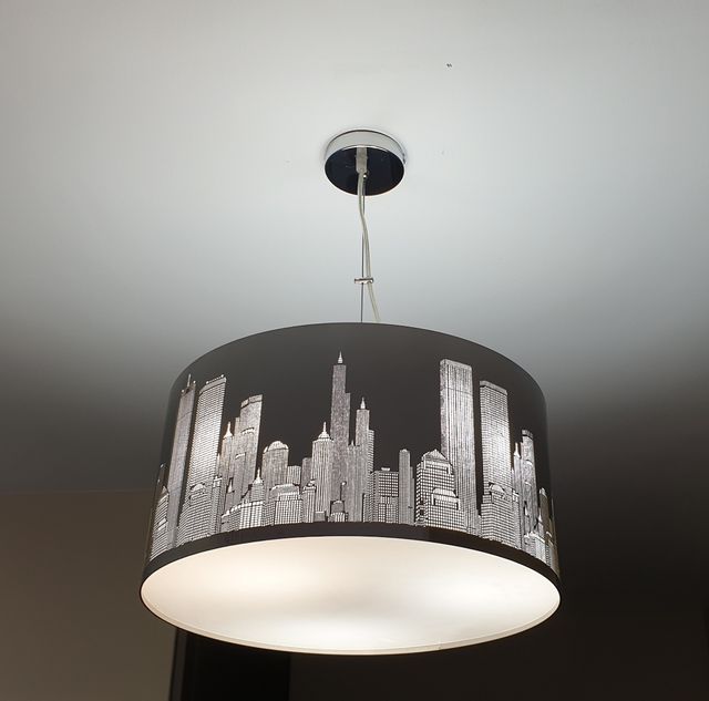 Lamparas metal Skyline New York.