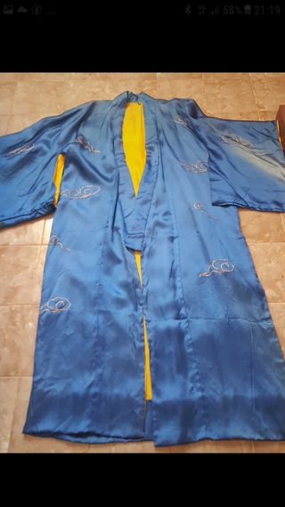 Antico kimono originale giapponese in seta