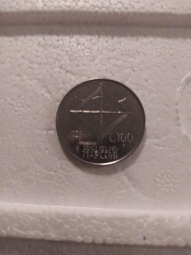 cento lire Marconi del 1974
