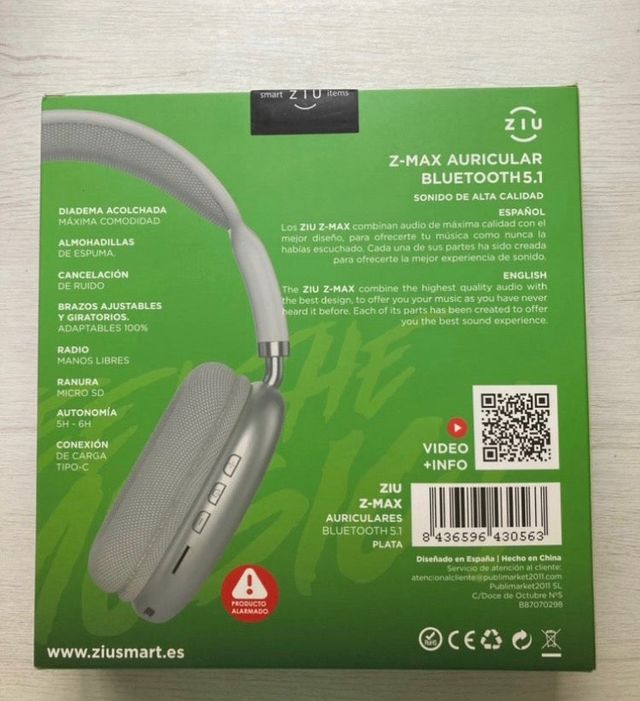 Ziu Z Max Plateados Nuevos