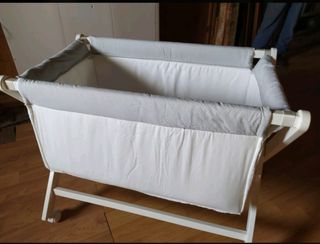 Minicuna + colchón viscoelástico comprado