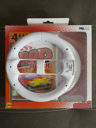 Juego wii-U Mad Tracks+3volantes"NUEVOS"