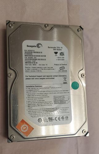 HD 500GB ATA IDE Seagate Barracuda