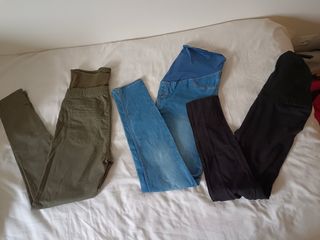 pack 3 pantalones premama