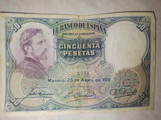 Billetes 500,100,50 y 25 pesetas 1928-31 y 1971