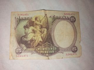 Billetes 500,100,50 y 25 pesetas 1928-31 y 1971