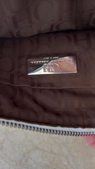 Bolso Carolina Herrera de hombro piel blanca