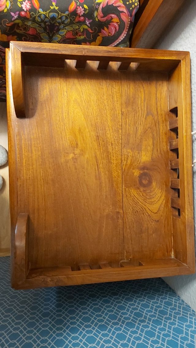 Cabezal teka con 2 mesitas