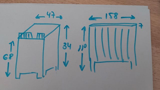 Cabezal teka con 2 mesitas
