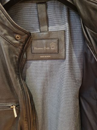 Cazadora de cuero hombre