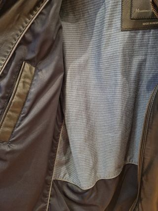 Cazadora de cuero hombre