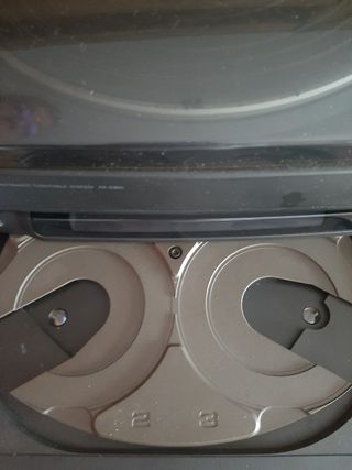 Cadena de música con tocadiscos