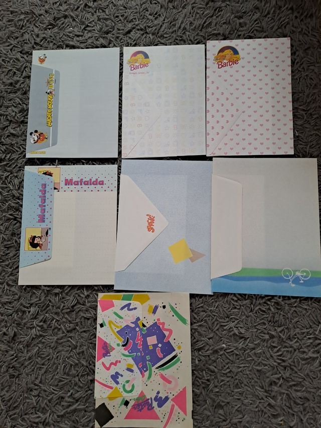 Lote de cartas perfumadas años 90