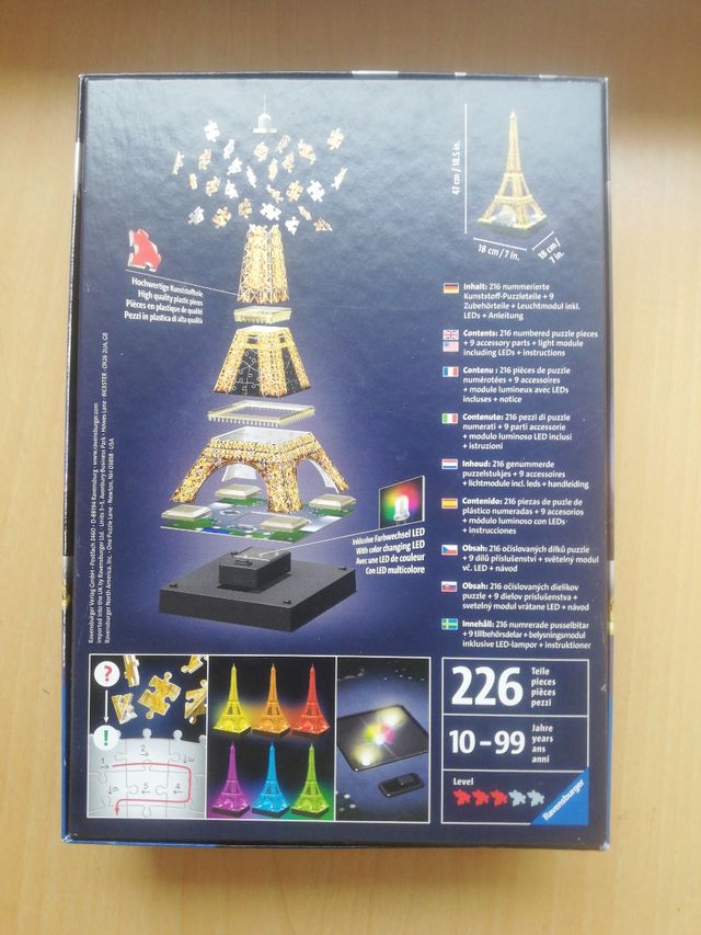 puzzle 3D torre Eiffel