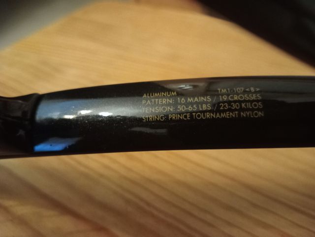 Raqueta de tenis Prince Integra Synergy Titanium.