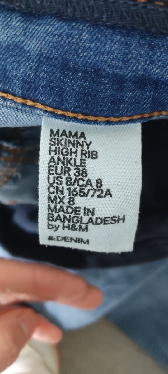 vaquero premamá talla 38 skinny