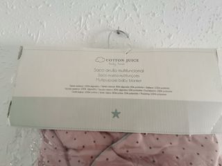 Saco bebé, arrullo bebe.Estrellas, rosa