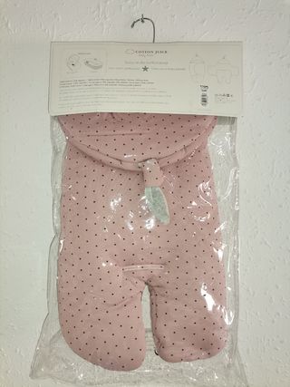 Saco bebé, arrullo bebe.Estrellas, rosa