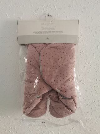 Saco bebé, arrullo bebe.Estrellas, rosa