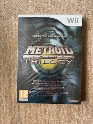Metroid prime trilogy Wii nuevo sin abrir